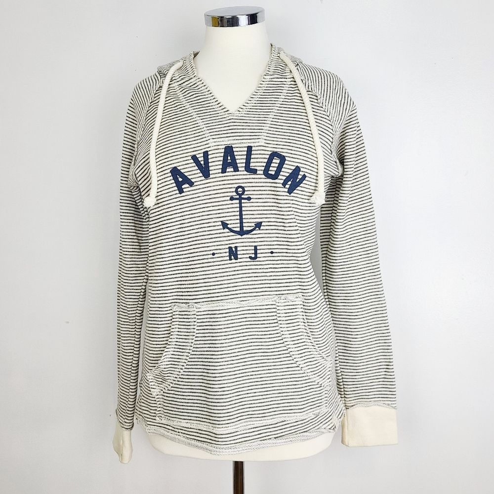 Blue 84 Woman's Striped Pullover Hoodie "S"